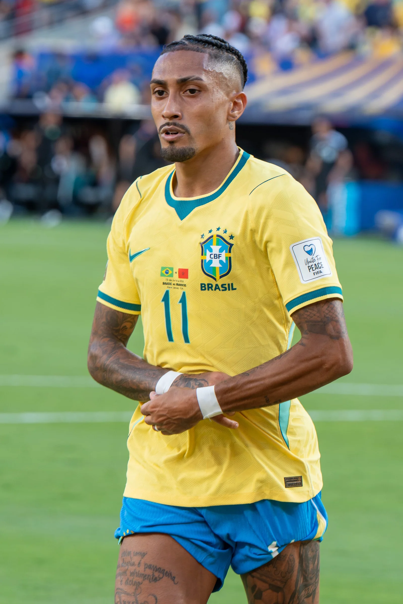 Raphinha con la selección de Brasil. Fotografía de archivo.