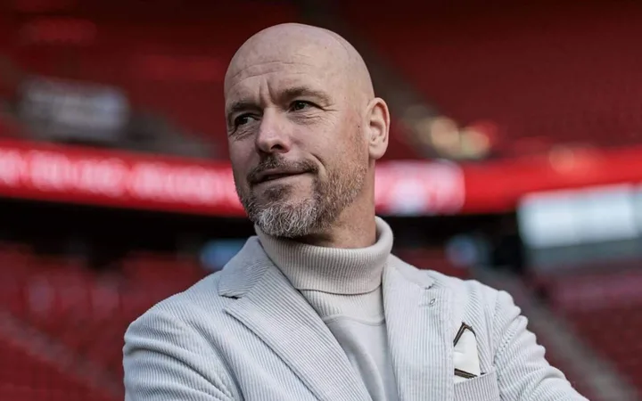 Erik ten Hag en una imagen de archivo en Old Trafford.