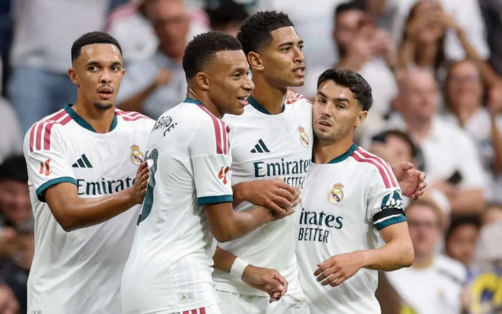 Jugadores del Real Madrid celebran un gol. Imagen de archivo.