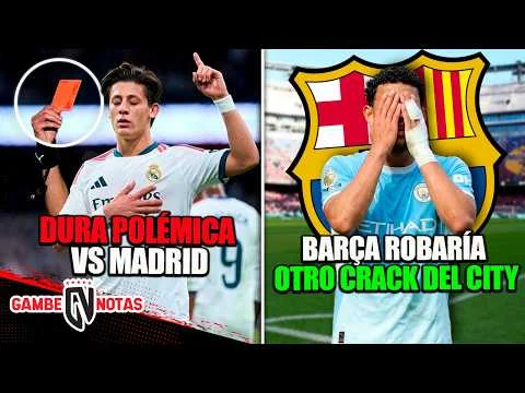 Miniatura de La Gambeta: Dura polémica vs Madrid: Se quejan de supuesta roja y gol ilegal | Barça robaría otro crack del City