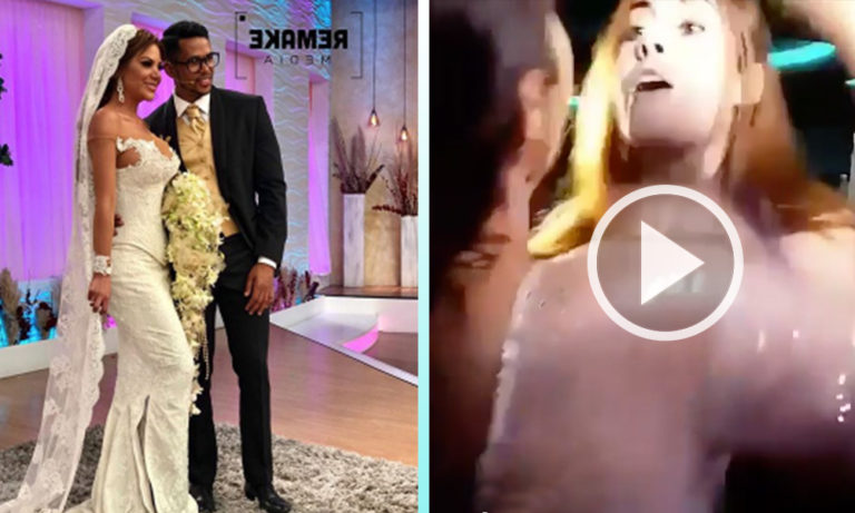 Video: Tremenda pelea arruina la boda de Bruno y Magaly