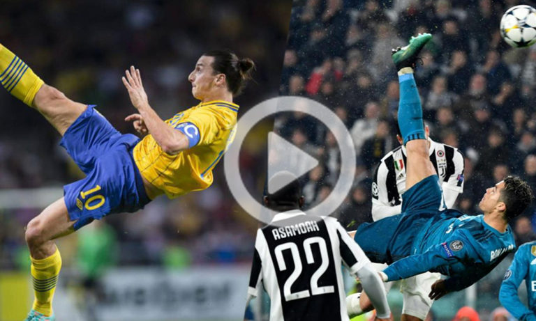 Vídeo: Zlatan subestima el gol de CR7 y lo reta a imitar uno de sus goles.