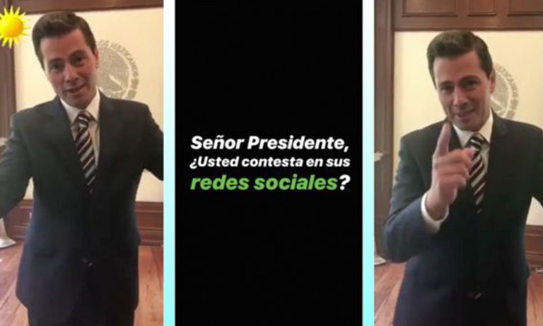 Video: Peña Nieto responde preguntas muy personales en Instagram y rompe el internet