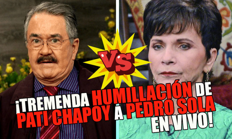 Video: La terrible humillación que vivió Pedrito Sola por culpa de Pati Chapoy en vivo