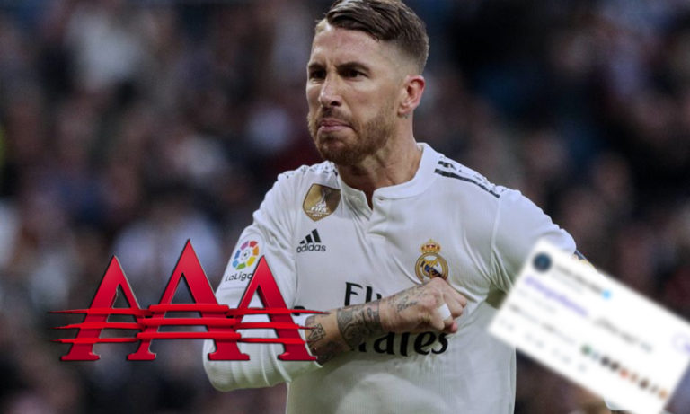 El épico trolleo de la Triple A a Sergio Ramos después de dar un brutal codazo.