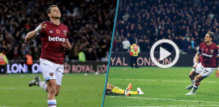 Vídeo: Chicharito cierra la goleada del West Ham con este buen gol