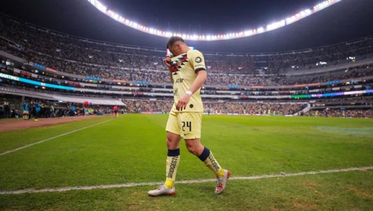 La reacción de Federico Viñas tras salir ovacionado del Estadio Azteca