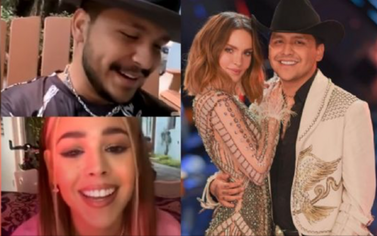 VIDEO: Danna Paola y Christian Nodal coquetean en transmisión en vivo