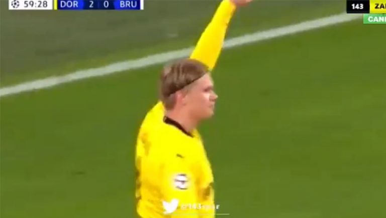 Video: Nuevo doblete de Erling Haaland en Champions League