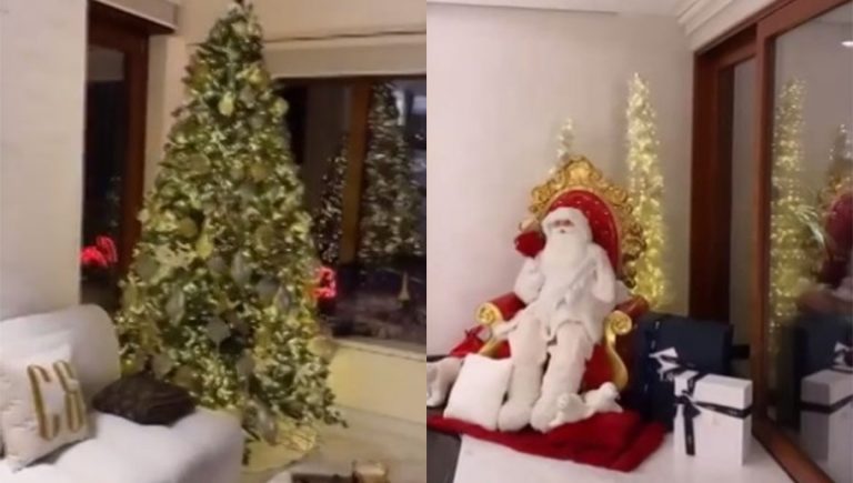 Video: Redes alucinan con la decoración navideña de la casa de Cristiano Ronaldo