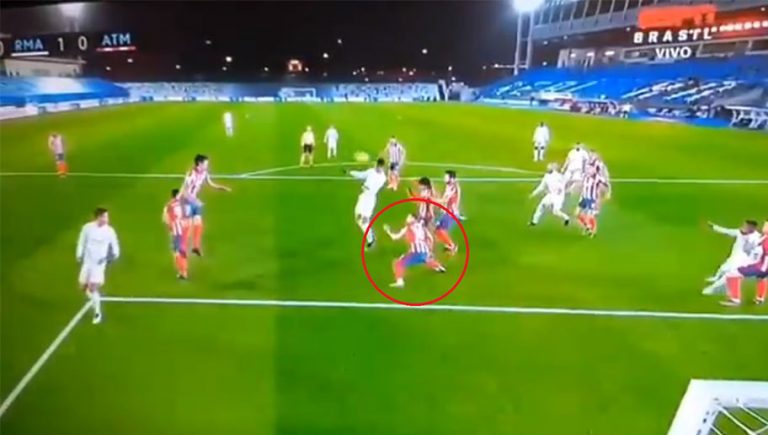 Video: Resbalón de Héctor Herrera que propicia el gol del Real Madrid