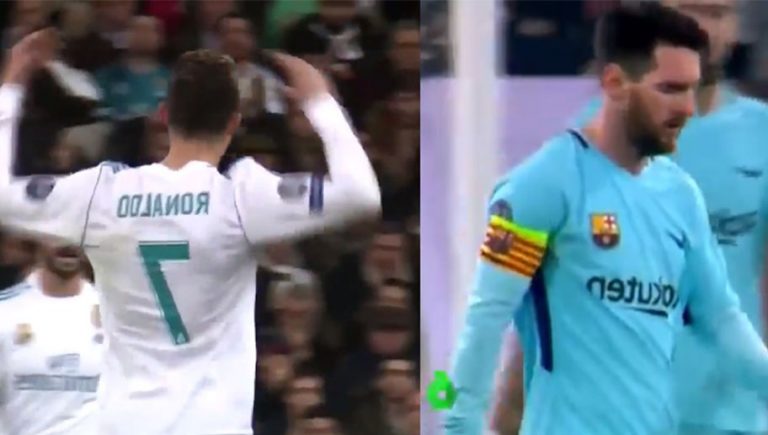 Video: Comparación entre las reacciones de Messi y Cristiano al ir perdiendo reavivan la discusión entre quién es mejor