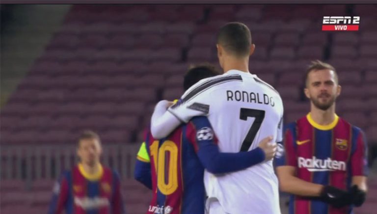 Video: Afectuoso saludo entre Lionel Messi y Cristiano Ronaldo