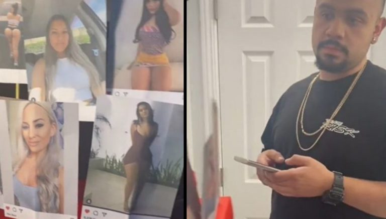 Video Viral: Mujer le regala caja con todos los “likes” de su marido en Instagram