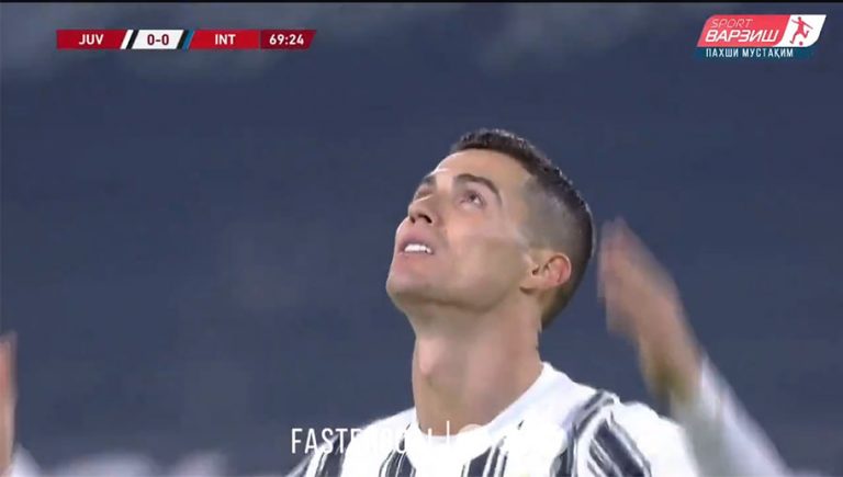 Video: Impresionante atajada de Handanovič evita uno de los mejores goles en la carrera de Cristiano Ronaldo