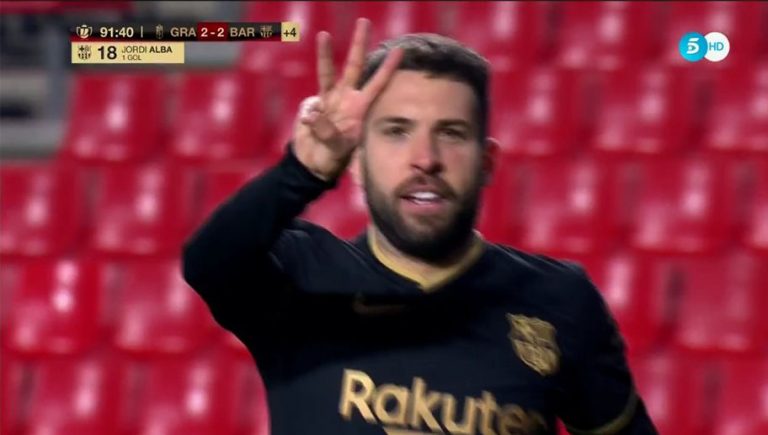 Video: El golazo de Jordi Alba en jugada con Griezmann y Messi que le dio al Barcelona el pase a la semifinal de la Copa del Rey