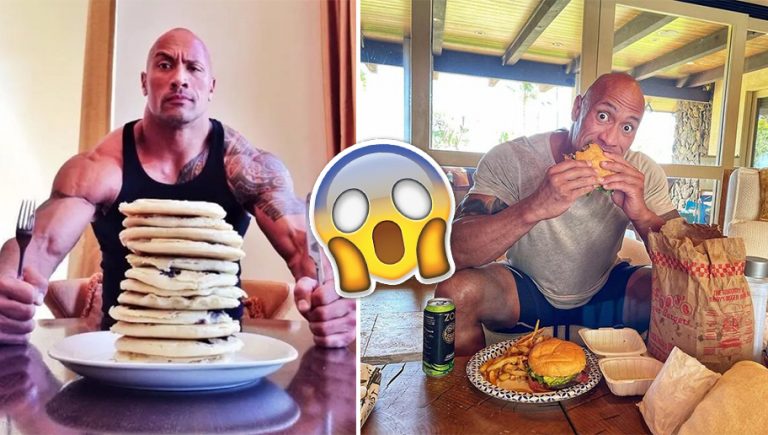 La impresionante comida que Dwayne Johnson devora en su día libre de su dieta estricta