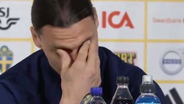 Video: ¡Los dioses también lloran! Zlatan Ibrahimovic rompe en llanto en su regreso a la selección de Suecia