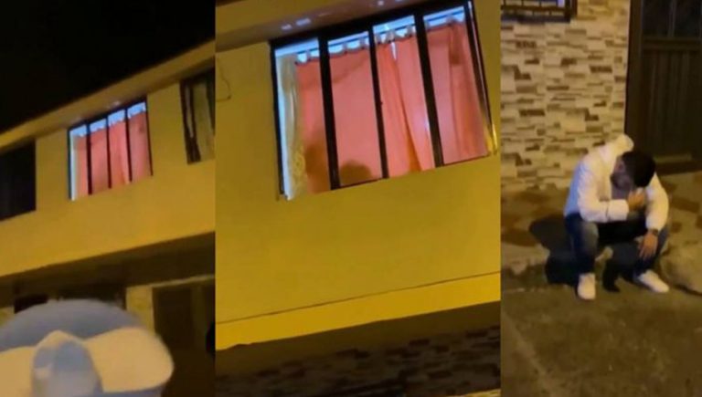 VIDEO: Hombre lleva serenata a su novia y la encuentra con otro