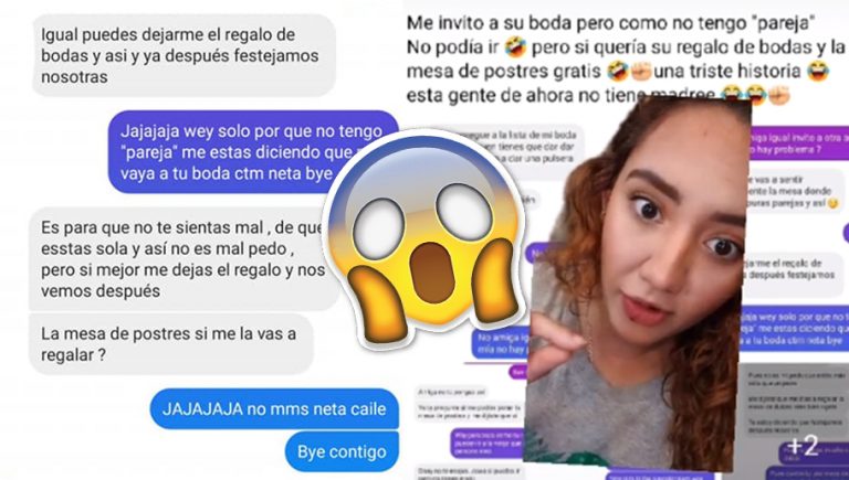 #LadyMesadeDulces | Su amiga la “des invita” por no tener pareja para asistir a la boda