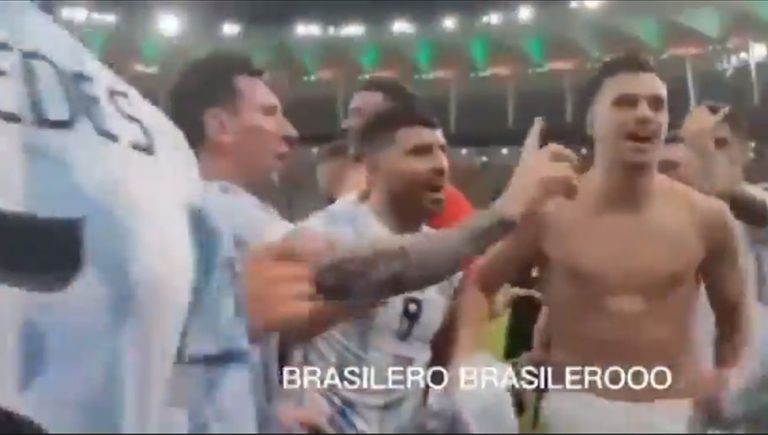 Video: Messi regaña a De Paul por quererse burlar de Brasil tras ganar la Copa América