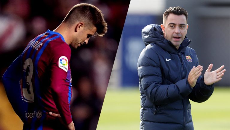 Xavi Hernández le pone su ‘estate quieto’ a Gerard Piqué en el Barcelona