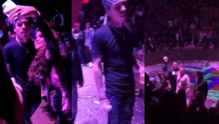 VIDEO: Escolta del vocalista de Grupo Codiciado agrede a una fan en pleno show