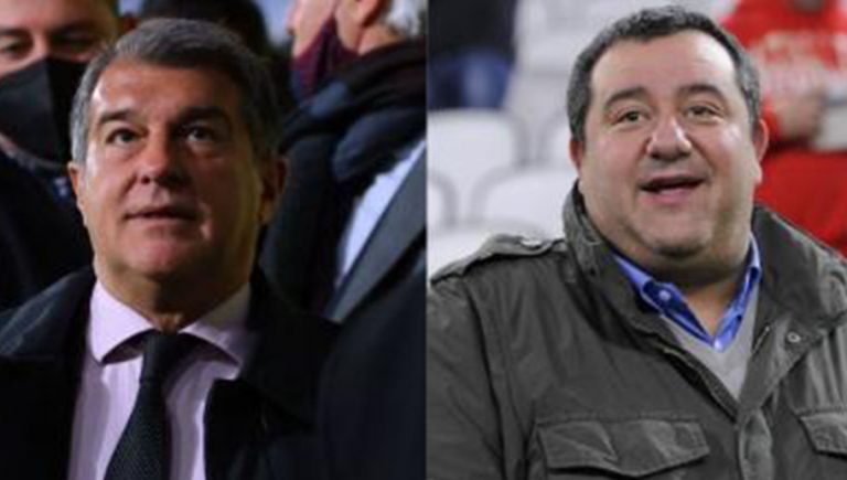 Laporta y Raiola se reúnen en Turín para hablar de cuatro refuerzos para el FC Barcelona