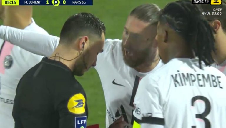 Video: así fue la primera expulsión de Ramos con el Paris Saint-Germain