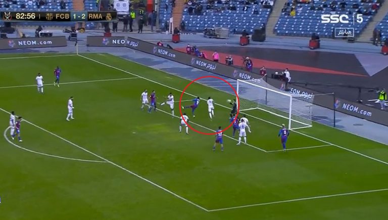 Video: el gol de cabeza con el que Ansu Fati mandó al Clásico a tiempos extra