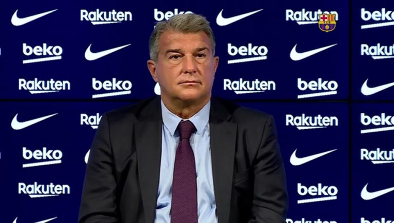 Joan Laporta lanza advertencia al mundo del fútbol y habla sobre Haaland