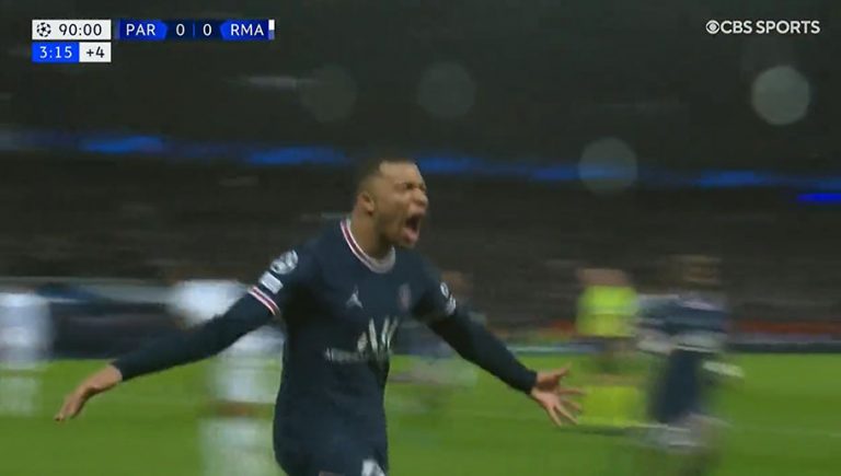 Video: el golazo de Kylian Mbappé con el que el PSG venció al Real Madrid en la ida