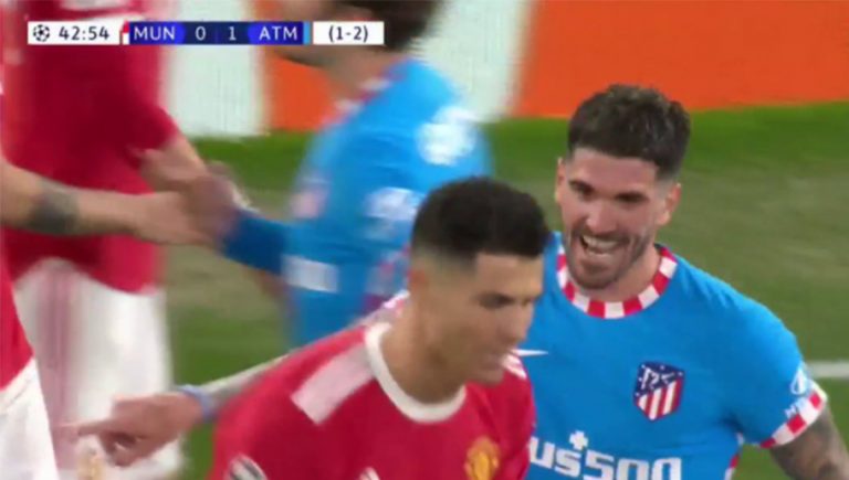 Video: la burla de de Paul a Cristiano Ronaldo tras cometerle dura falta que acabó en amarilla