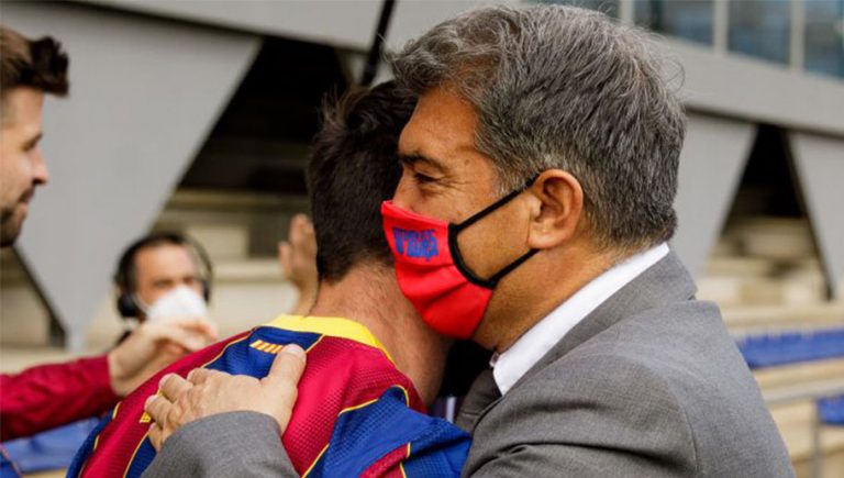 Joan Laporta le cierra las puertas del Barcelona a Lionel Messi