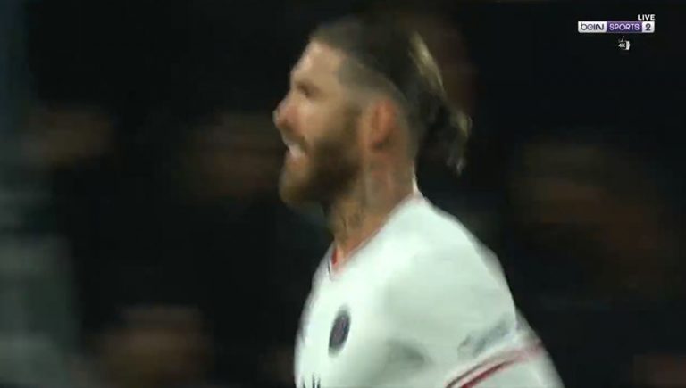 Video: el nuevo golazo de Ramos con el PSG tras centro de Di María