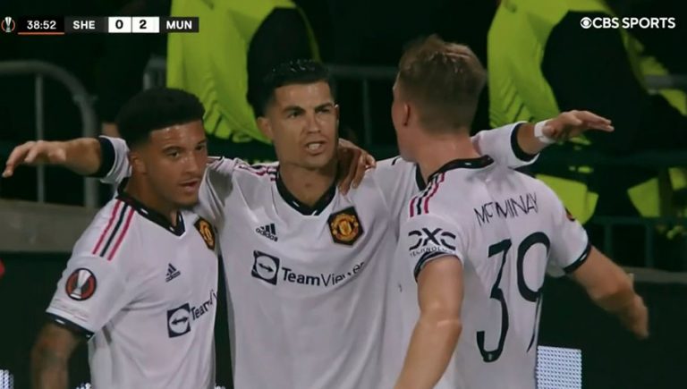 Video: el primer gol de Cristiano Ronaldo en la Europa League