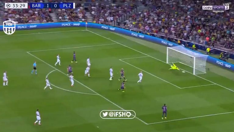 Video: Lewandowski se estrena en la Champions con un golazo de larga distancia