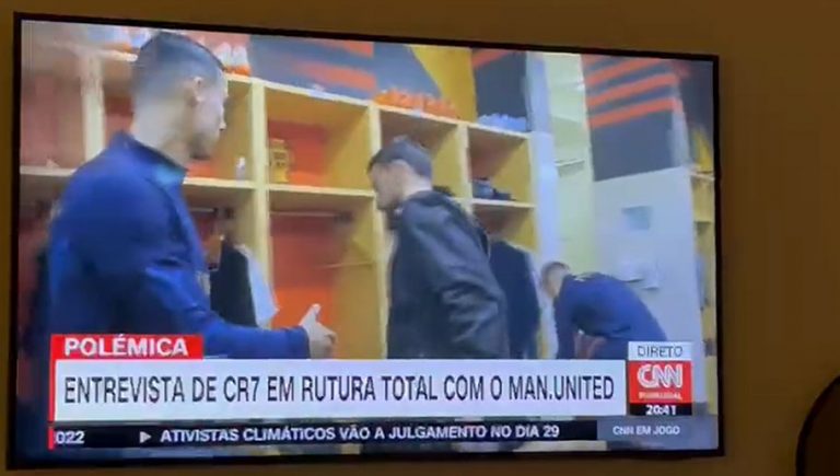 Video: incómodo momento entre Cristiano y Bruno Fernandes tras declaraciones contra el United