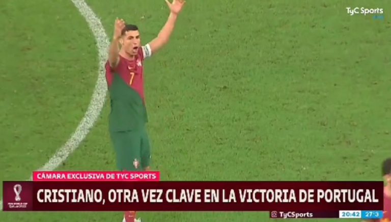 Video: la reacción de Cristiano al enterarse que FIFA le dio el gol a Bruno Fernandes