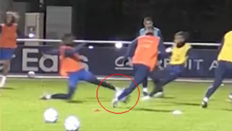 Video: la entrada de Camavinga en el entrenamiento que deja a Nkunku sin Mundial