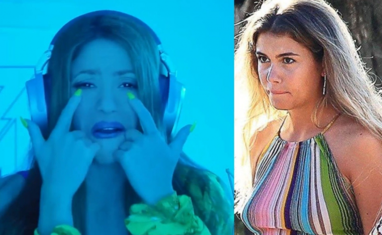 VIDEO: Clara Chía reacciona a canción de Shakira y luego se arrepiente