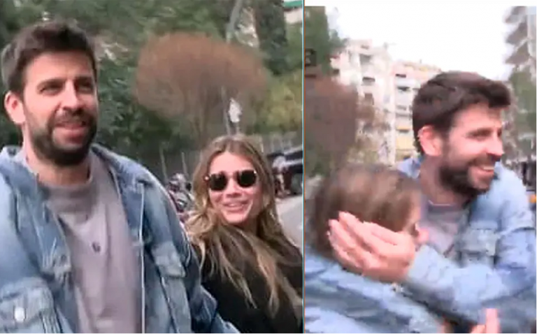 VIDEO: Clara Chía se estampa con letrero mientras camina con Piqué y desata burlas en la red