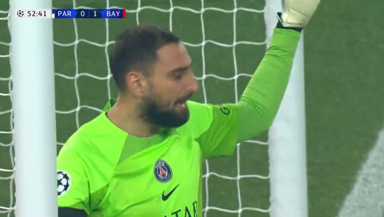 Video: el nuevo error de Donnarumma en la Champions League