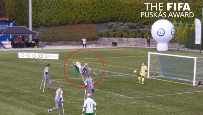 Video: el especial gol que ganó el Puskás a mejor anotación del año