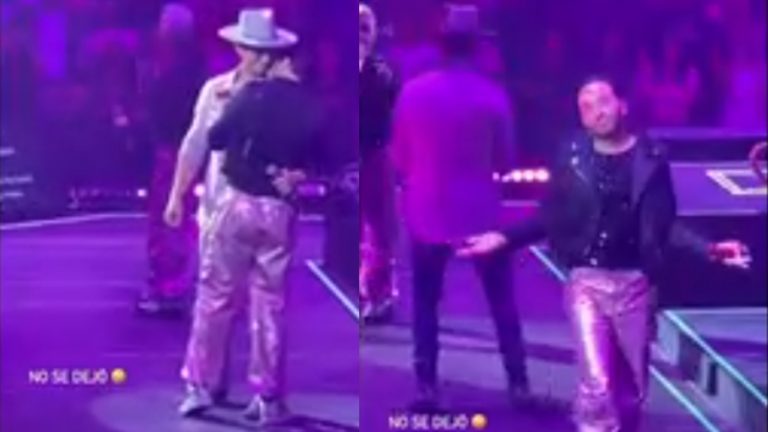 VIDEO: Erik Rubín rechaza beso de “Apio” Quijano en pleno concierto