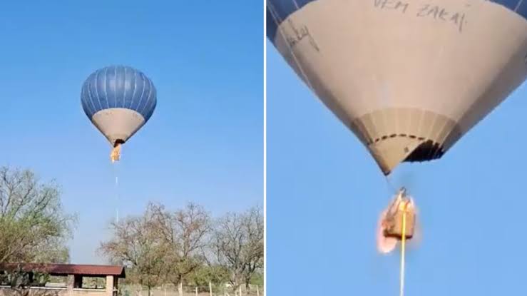 Identifican a familia que viajaba en el globo aerostático que se incendió en Teotihuacán