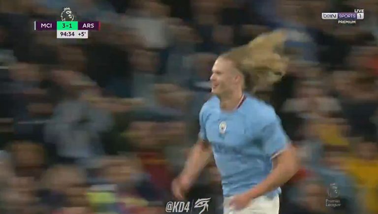 Video: Haaland se suelta el cabello y rompe el récord de la Premier con un golazo