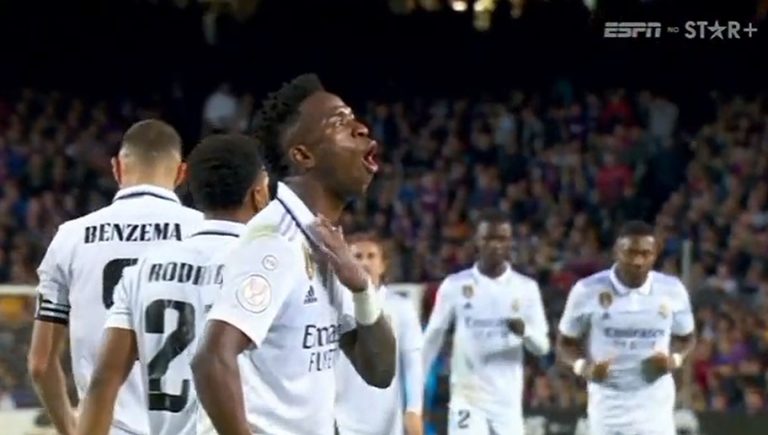Video: el festejo de Vinicius Junior en el pase a la final que indigna a los culés