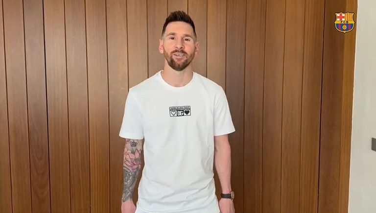 Video: el mensaje de Lionel Messi publicado por el Barcelona que volvió locos a los culés