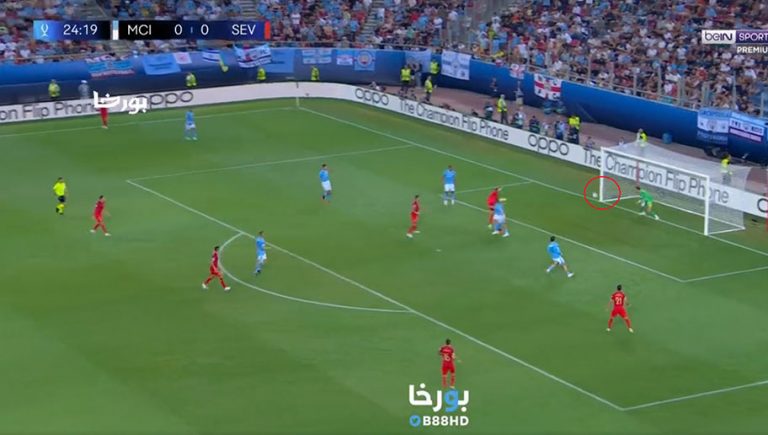 Video: con este golazo de En-Nesyri, el Sevilla se adelanta al Manchester City